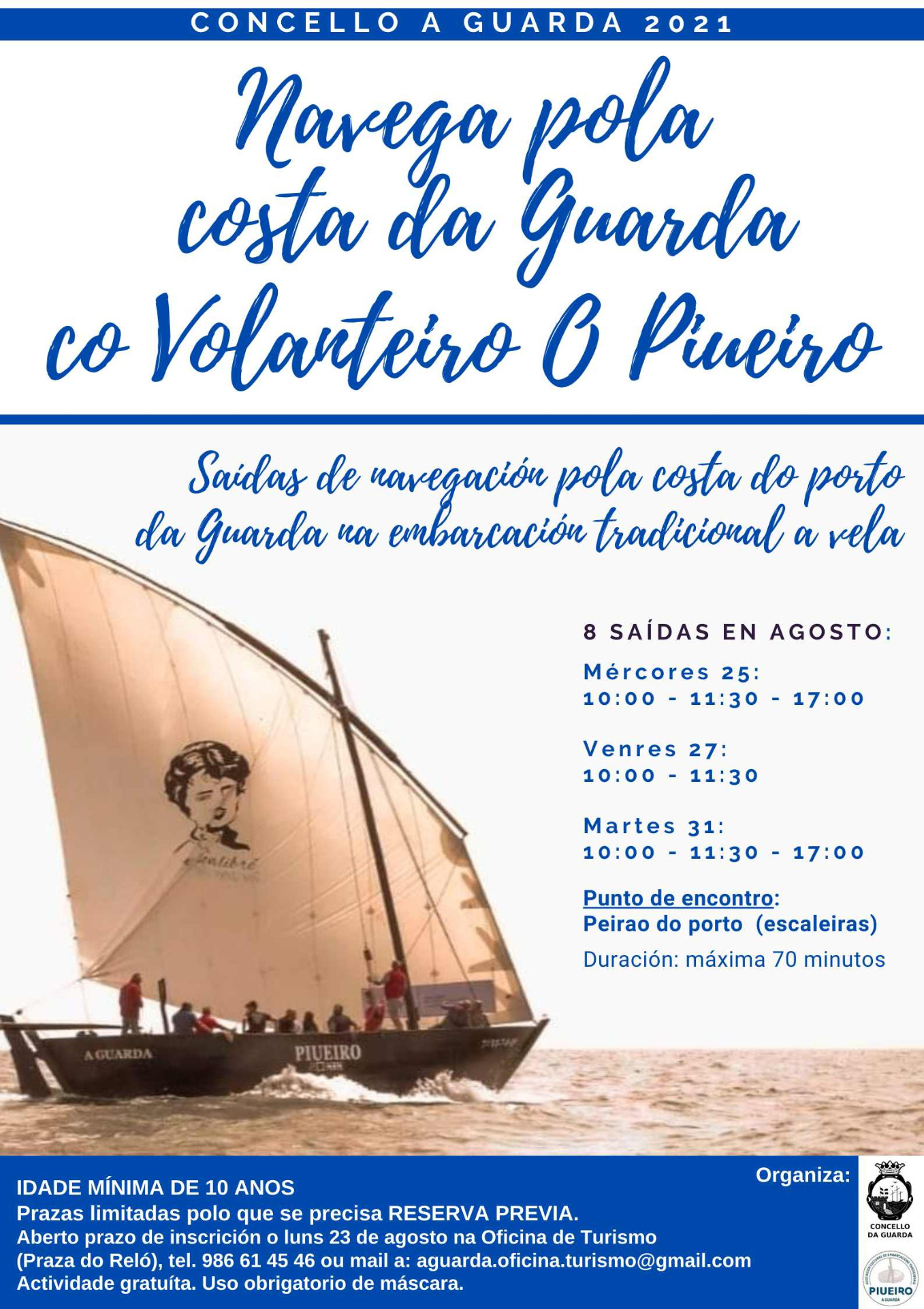 Visitas Guiadas e Navegación Agosto 2021